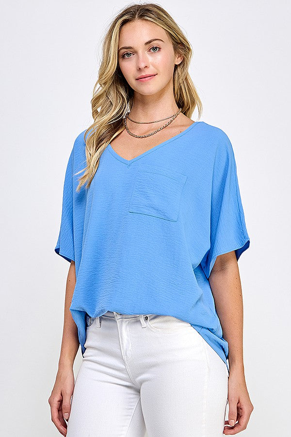 Blue McKenna Woven Top