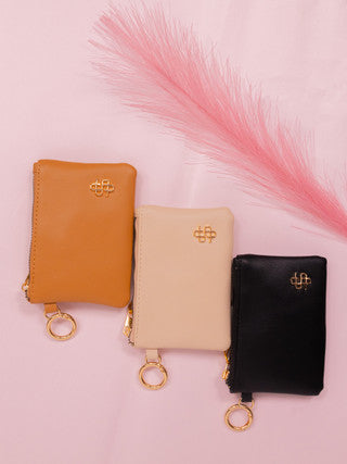 Black Leather London ID Pouch