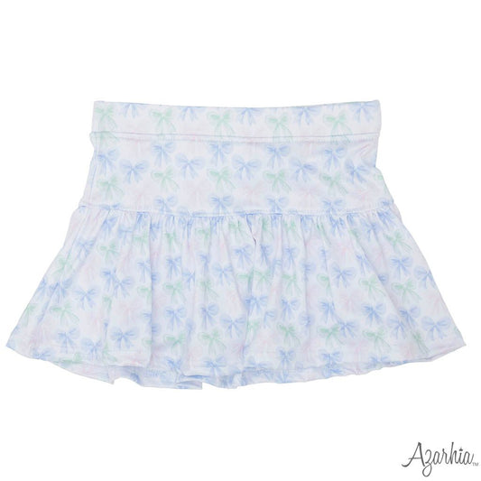 Youth Grand Bows Gathered Skort