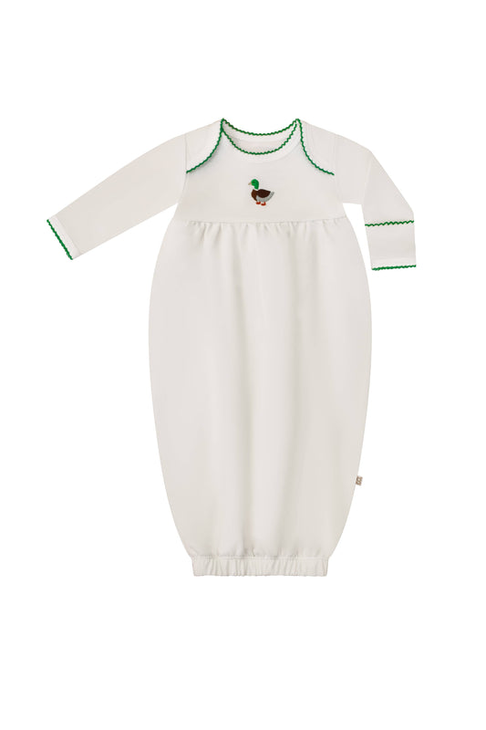 Mallard Ducks Pip Embroidered Gown