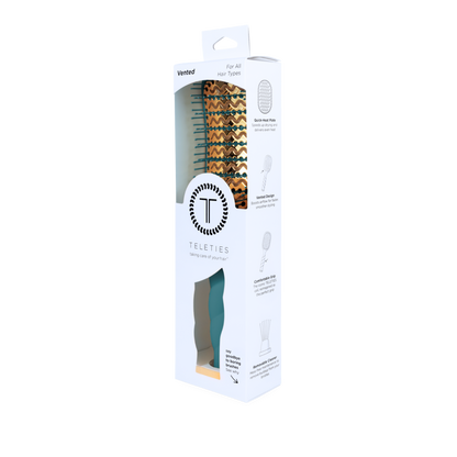 TELETIE Vented Hair Brush | Teal With It