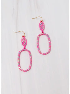 Hot Pink Baron Drop Earring