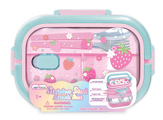 Strawberry Stylish Stainless Steel Bento Box