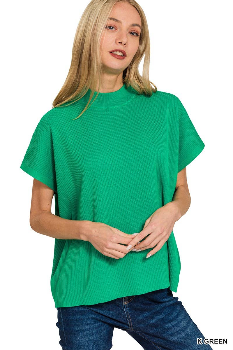 Perfectly Basic Mock Neck Sweater