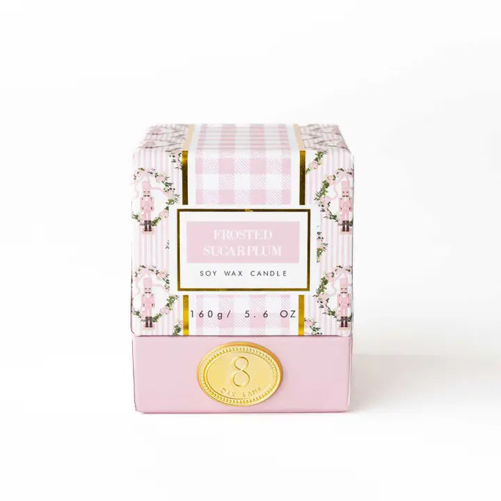 Frosted Sugarplum 5.6oz Soy Wax Candle