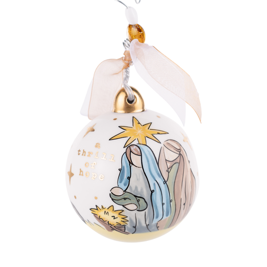 Gold Star Thrill of Hope Ornament by Glory Haus