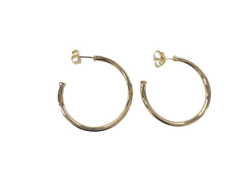 Petite Everybody's Favorite Hoops - Shiny Gold