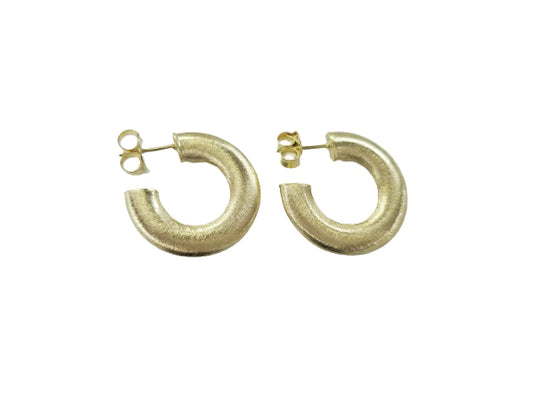 Irene Hoops - Brushed Gold