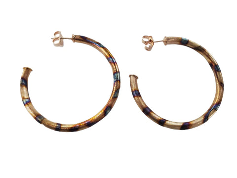 Small Everybody's Favorite Hoops - Burnished Gold