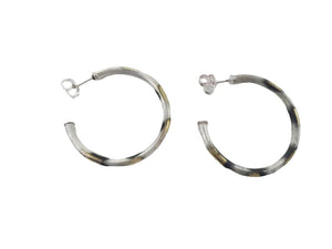 Petite Everybody's Favorite Hoops - Burnished Silver