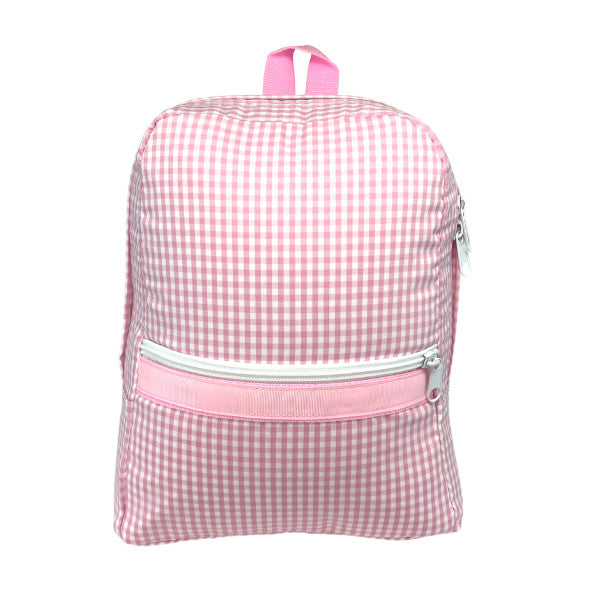 Pink Gingham Medium Backpack