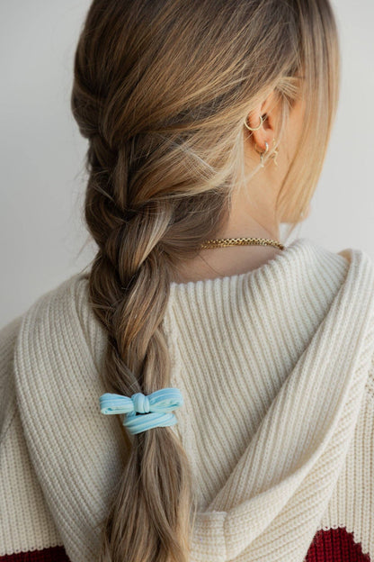 Kaxi Nylon Bow Slick Back Hair Ties
