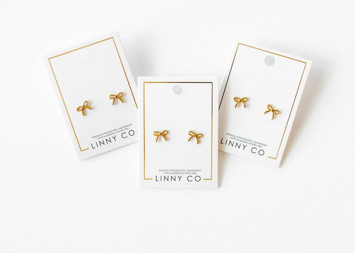 Sadie Gold Screwback Stud Earrings