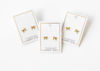 Sadie Gold Screwback Stud Earrings