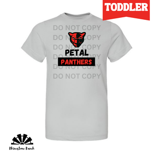 Toddler Silver Logo With Petal Panthers Tee