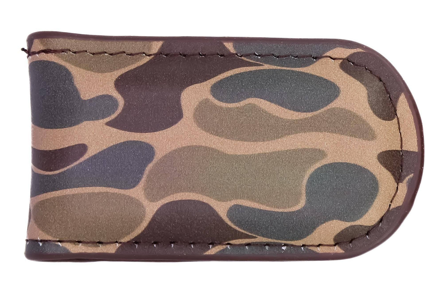 Brown & Tan Camo Buck Money Clip