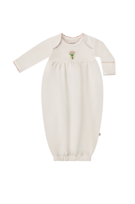 Fancy Tulips Pip Embroidered Gown