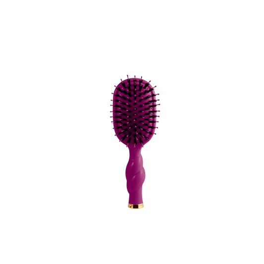 TELETIE Mini Boar Bristle Hair Brush | Mulberry