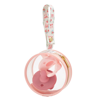 Itzy Ritzy Clear Paci Case - Bows