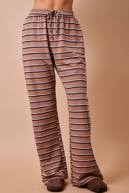 Striped Wide Leg Lounge Pants