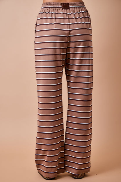 Striped Wide Leg Lounge Pants