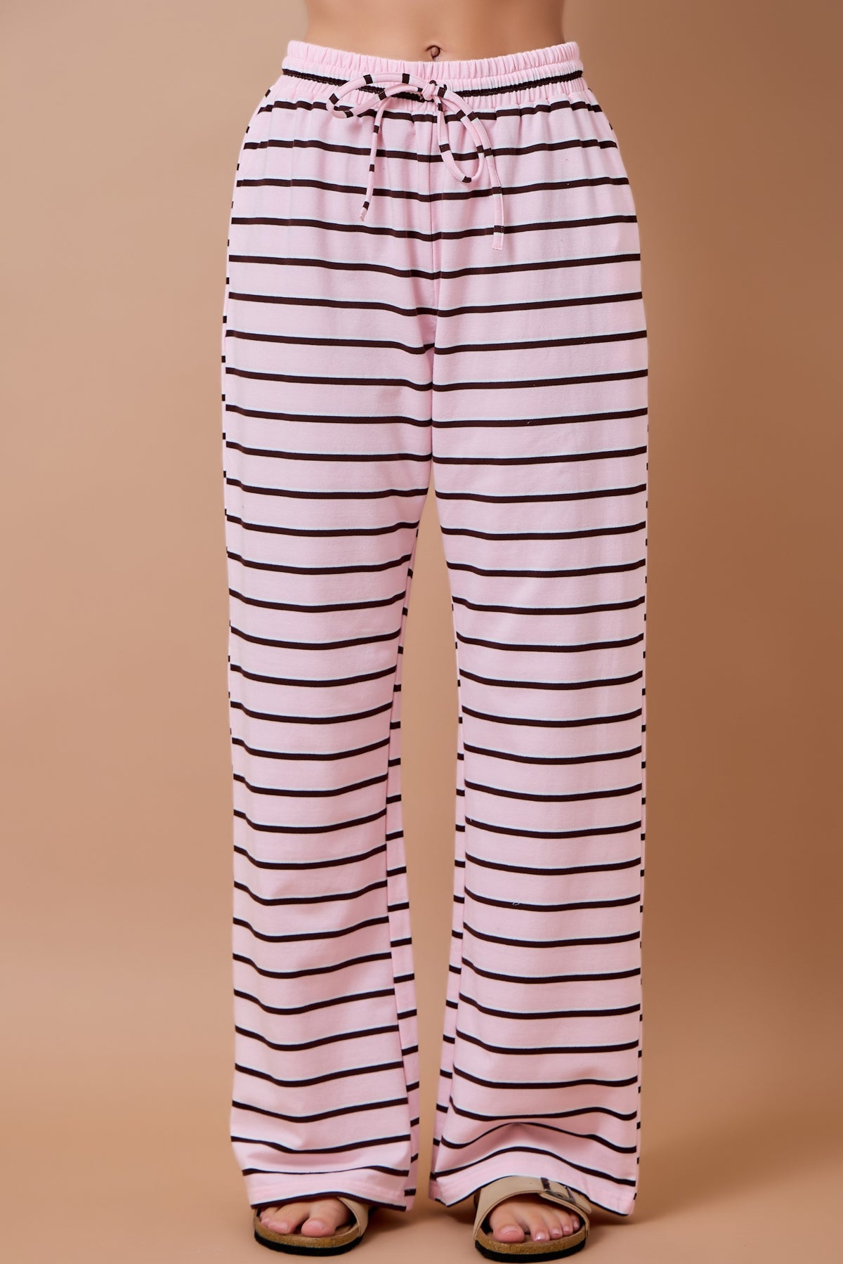Striped Wide Leg Lounge Pants