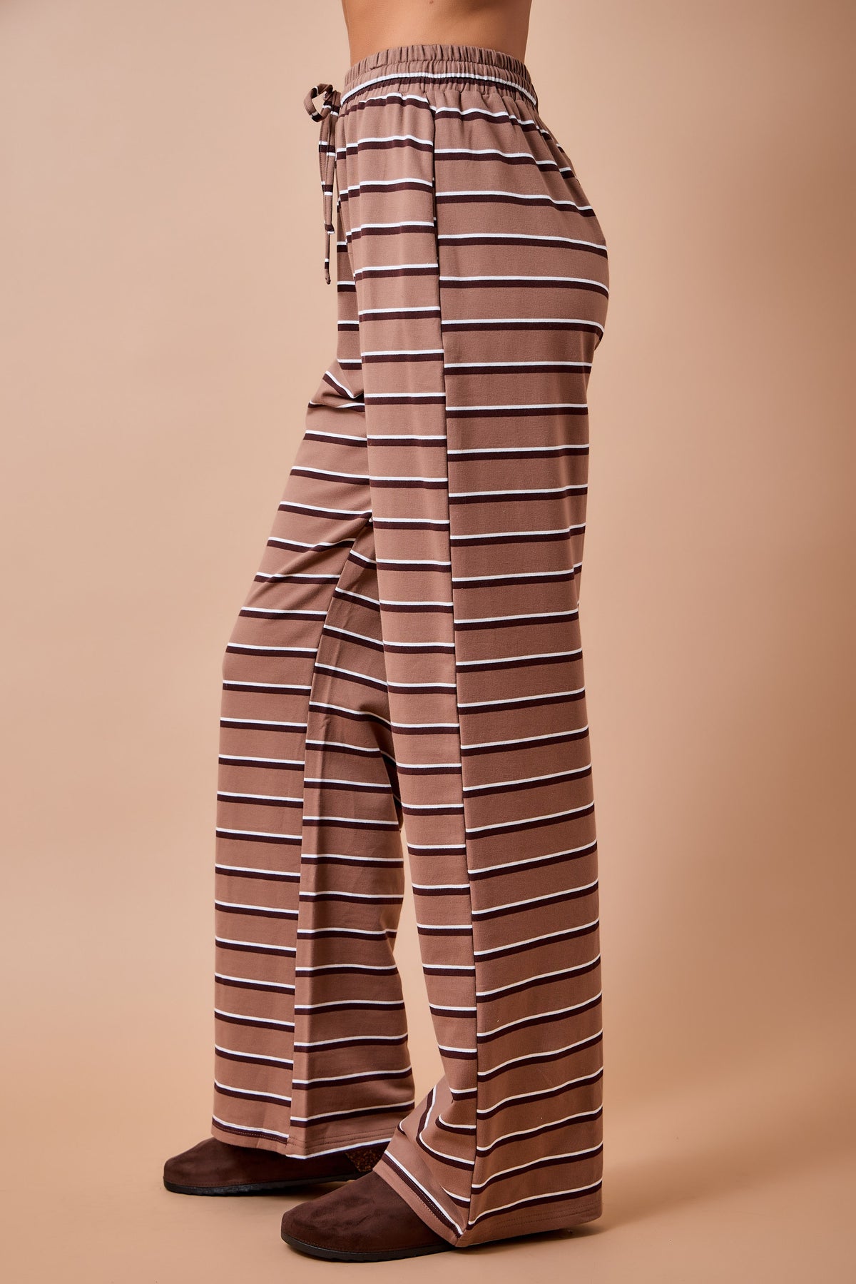 Striped Wide Leg Lounge Pants