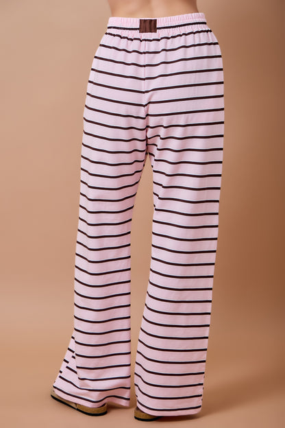 Striped Wide Leg Lounge Pants