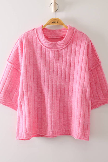 Allie Ribbed Knit Sweater