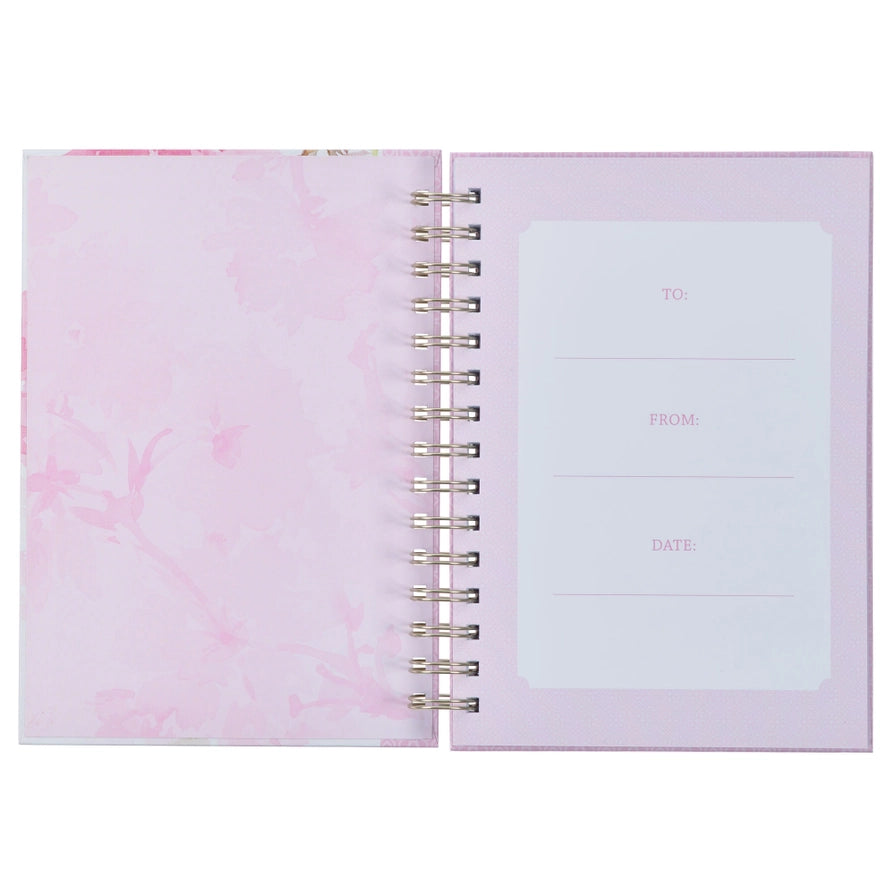 Pink My Grace 2 Cor. 12:9 Spiral Journal