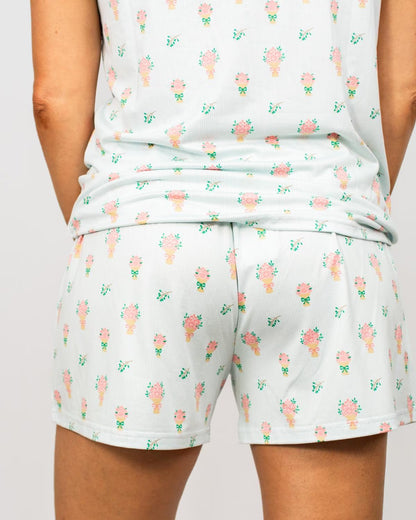 Love Blooms Here Sleep Shorts