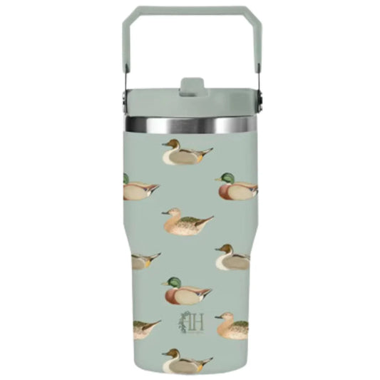 Hamner Hill Vintage Ducks Straw Cup