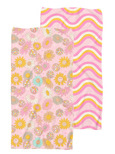 Groovy Disco Smiley Quick Dry Towel