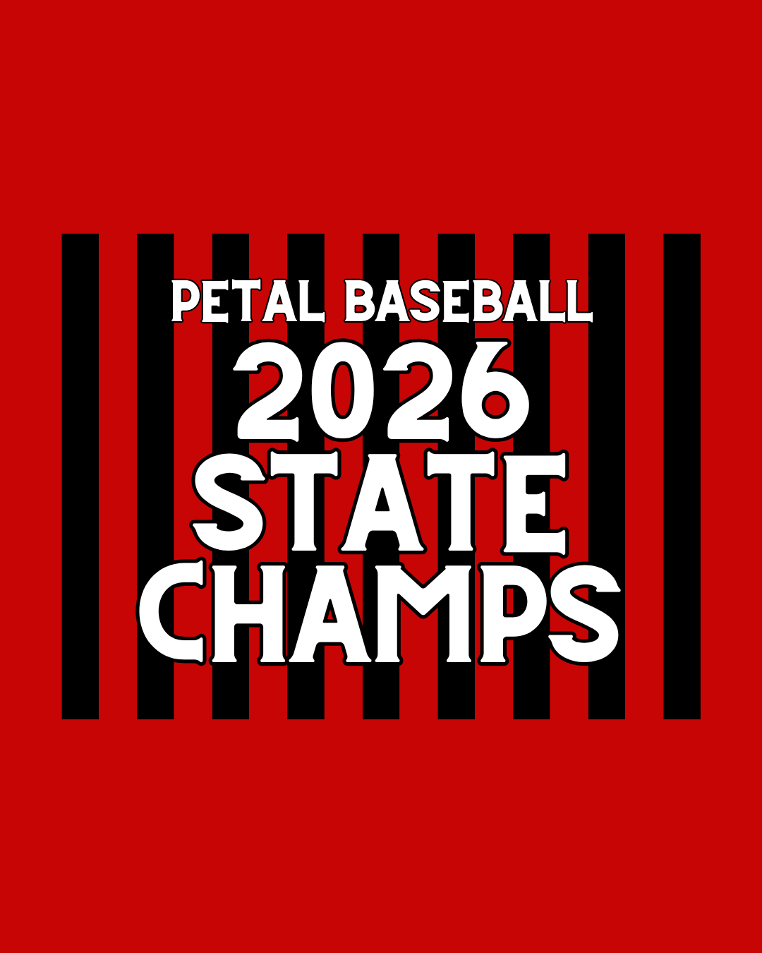 PRE-ORDER Petal Panther 2026 Baseball State Champs Shirts