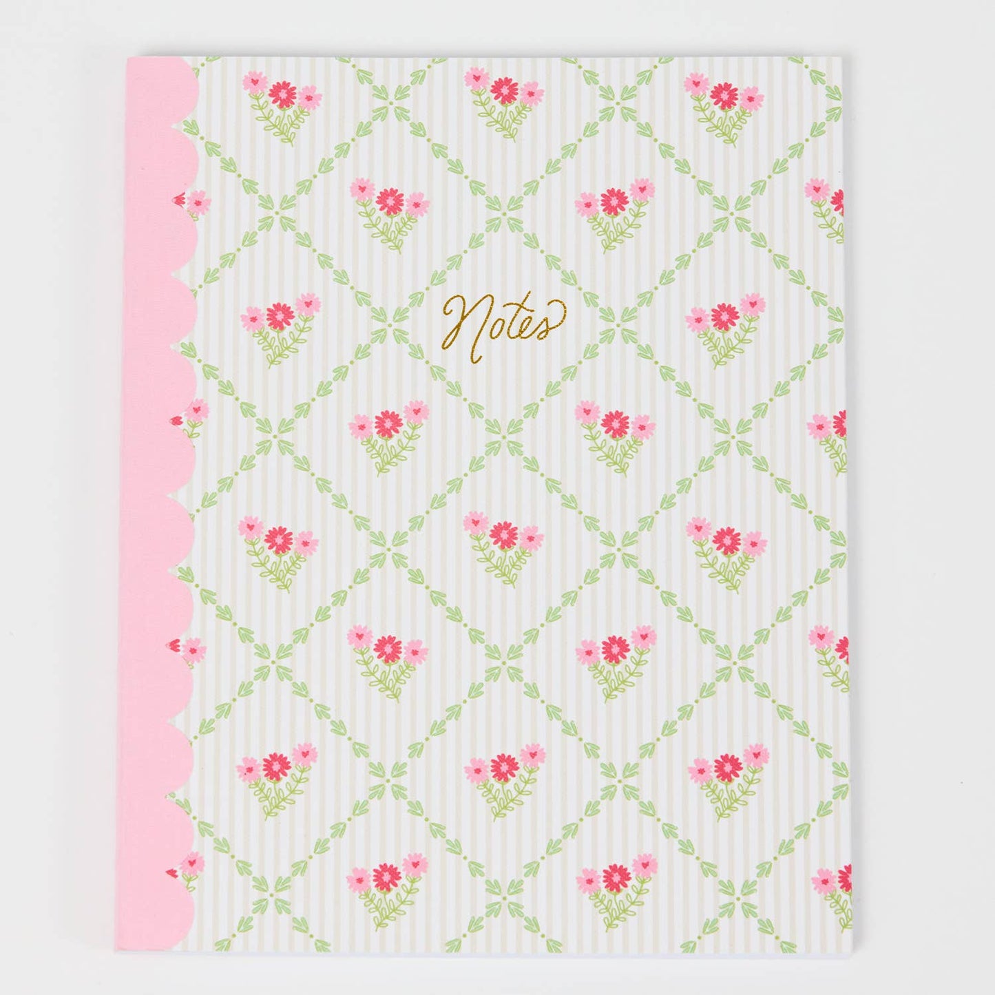 Cottage Trellis Scallop Notebook