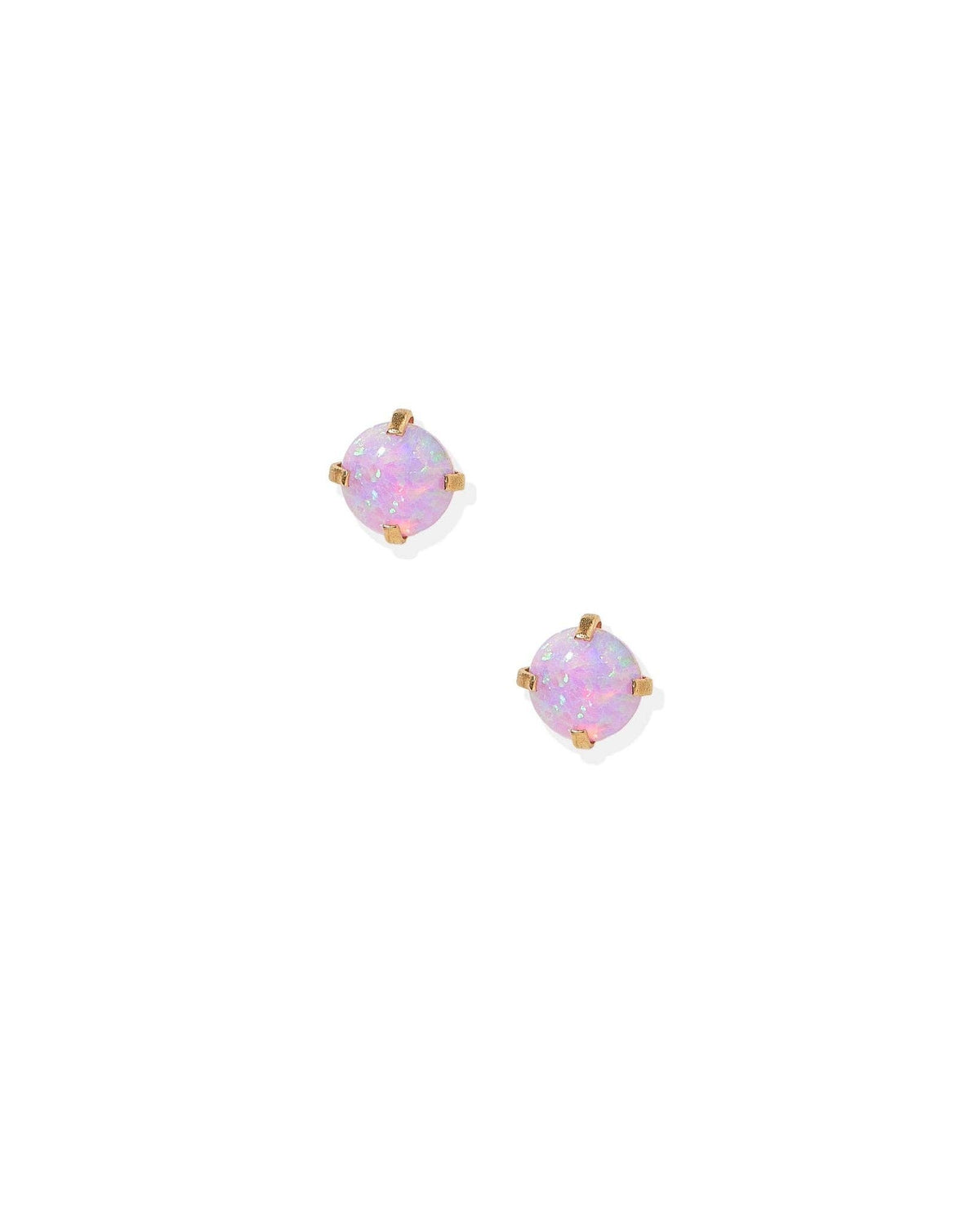 Venus Opal Lilac Screwback Stud Earrings