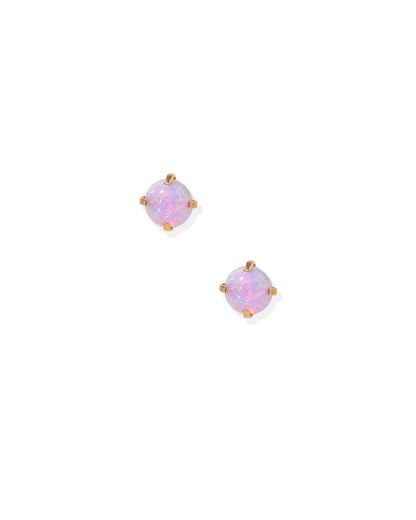 Venus Opal Lilac Screwback Stud Earrings