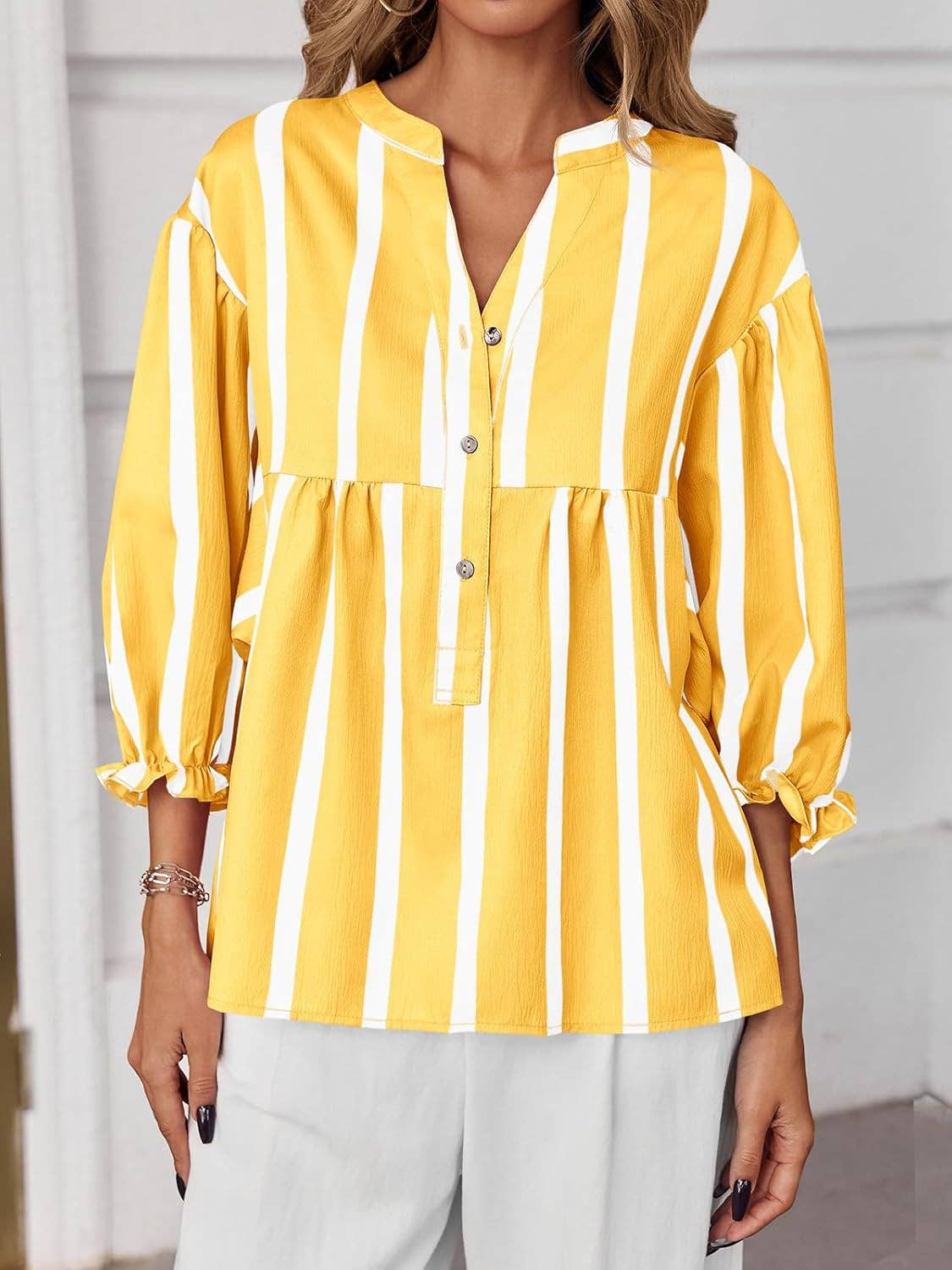 The Savannah Stripe Blouse
