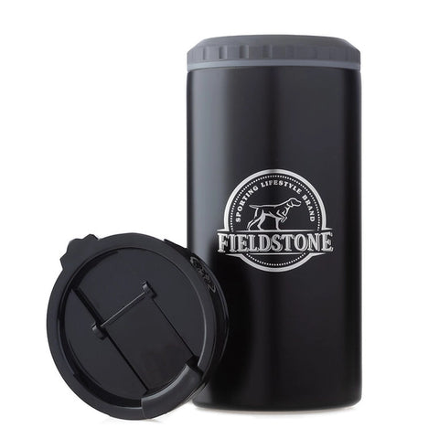 Black 2-in-1 Travel Mug & Slim Can Koozie