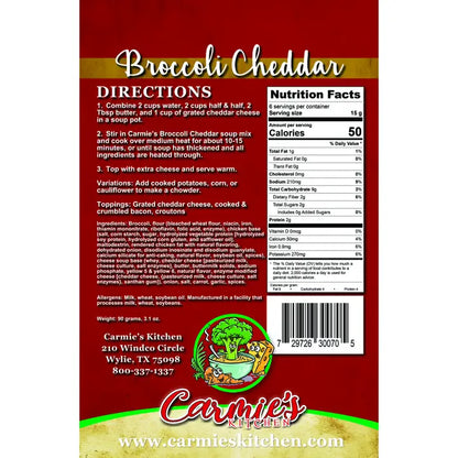 Carmie's Broccoli Cheddar Soup Mix