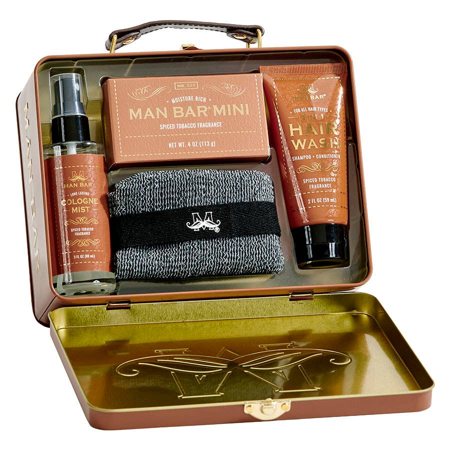 Man Bar Travel Tin Kit - Spiced Tobacco
