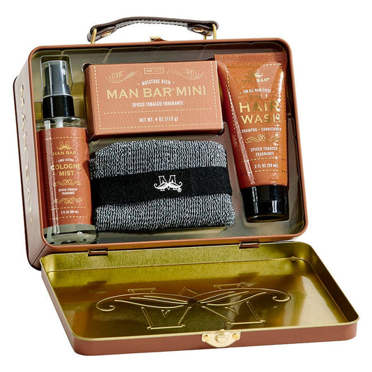 Man Bar Travel Tin Kit - Spiced Tobacco