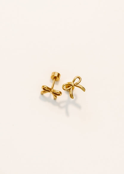 Sadie Gold Screwback Stud Earrings
