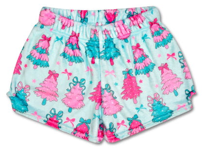 Youth Fancy Trees Plush Shorts
