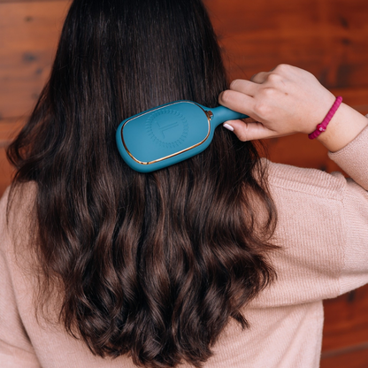 TELETIE Detangler Hair Brush for Thick Hair | Teal With It