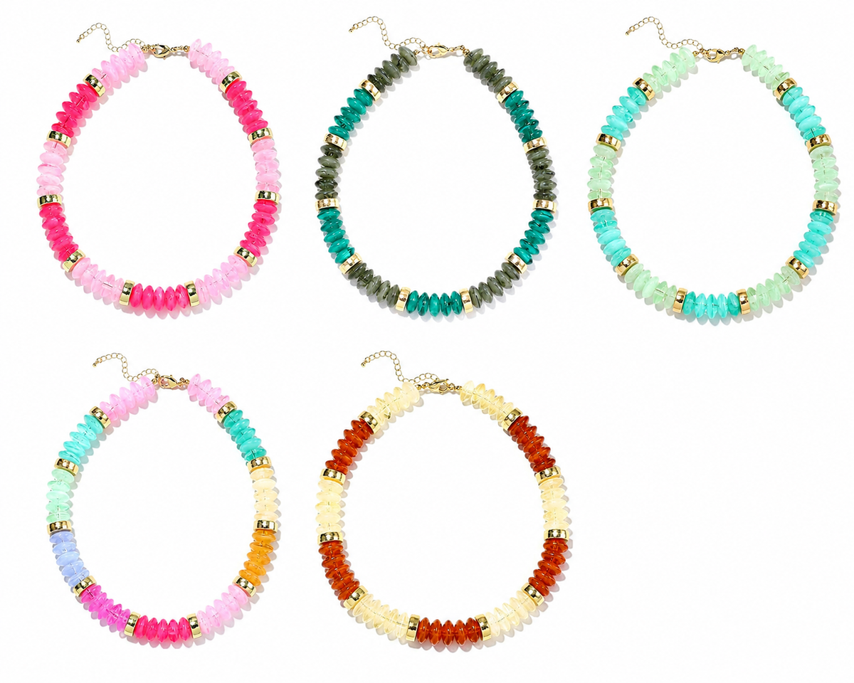 Natural Stone Beaded Necklace