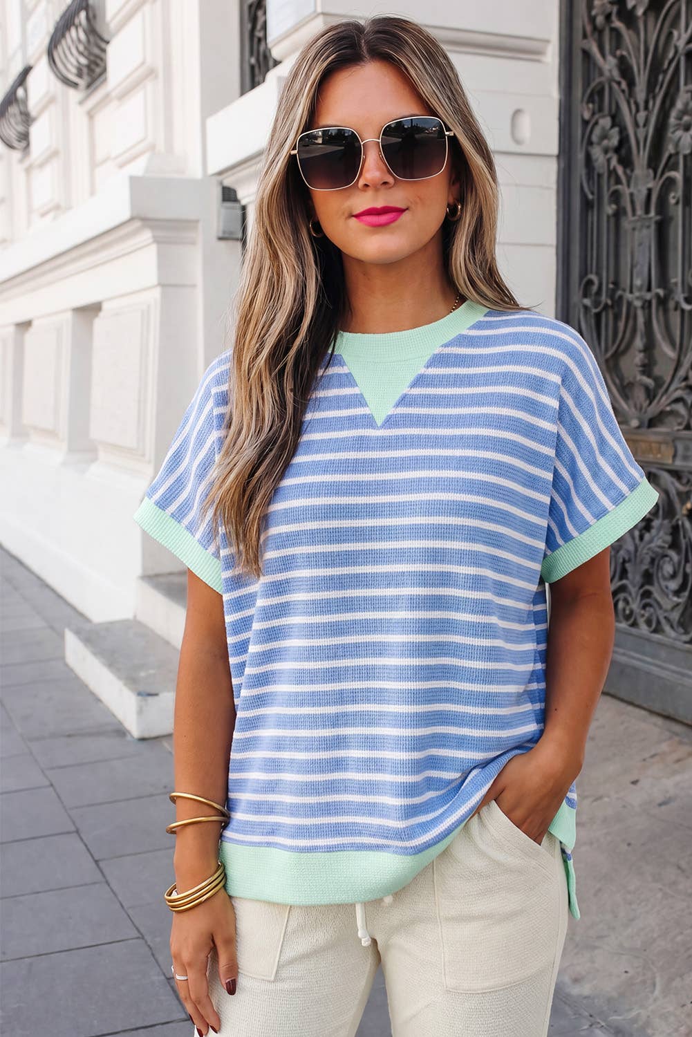 Boardwalk Breeze Stripe Top