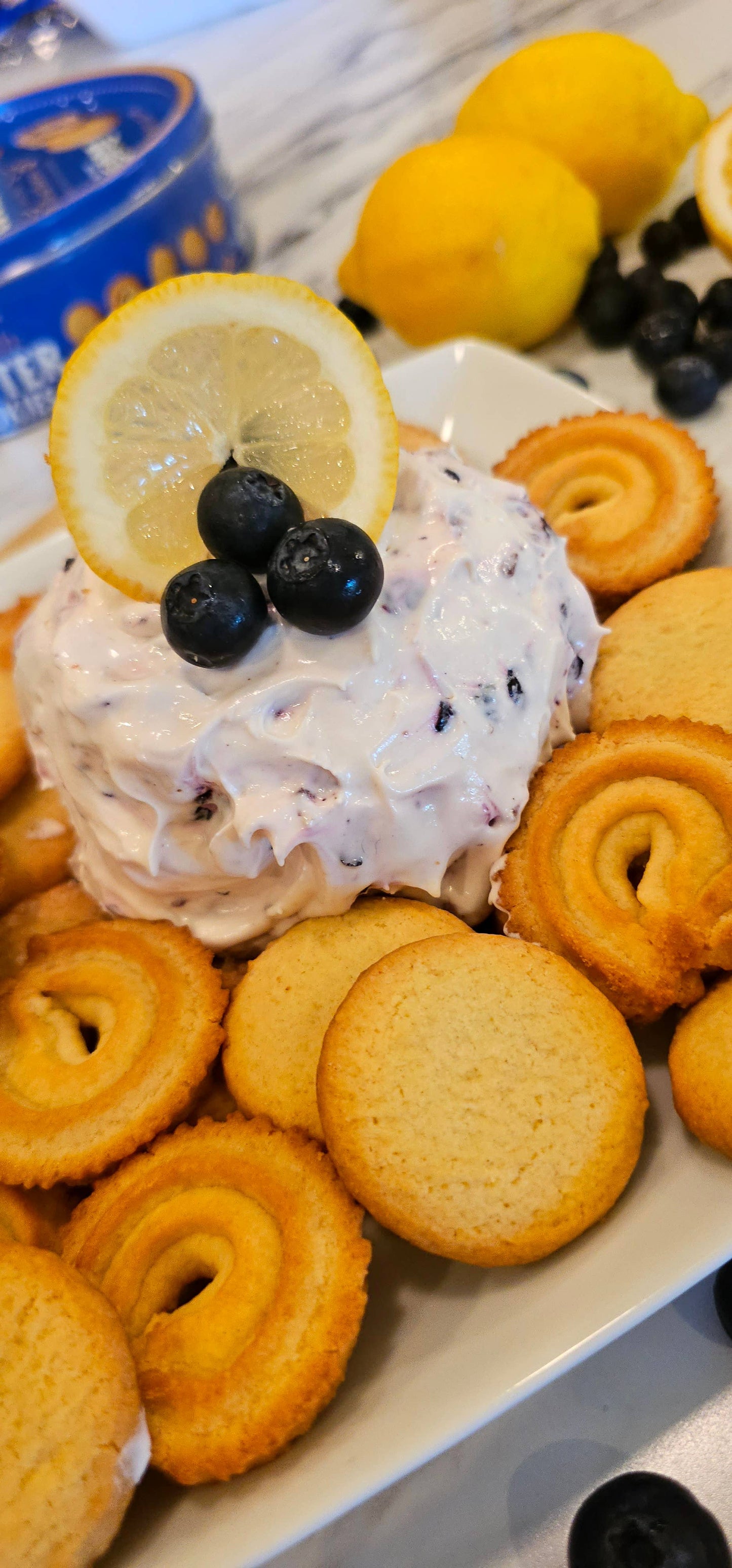 Blueberry Lemon Cheeseball or Pie
