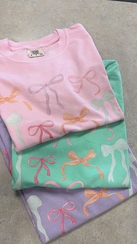 Vintage Bows Comfort Colors Graphic Tee
