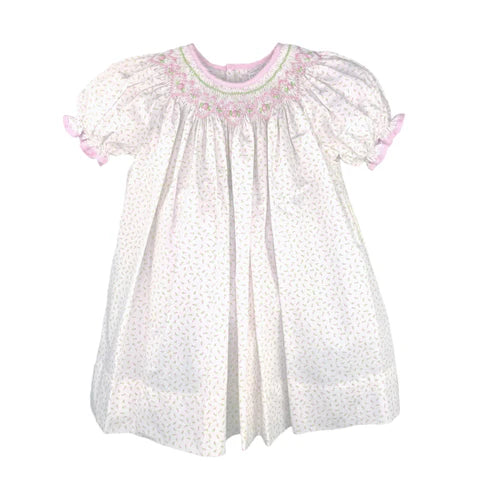 Pink Floral Smocked Bishop Dress w/ Bloomers